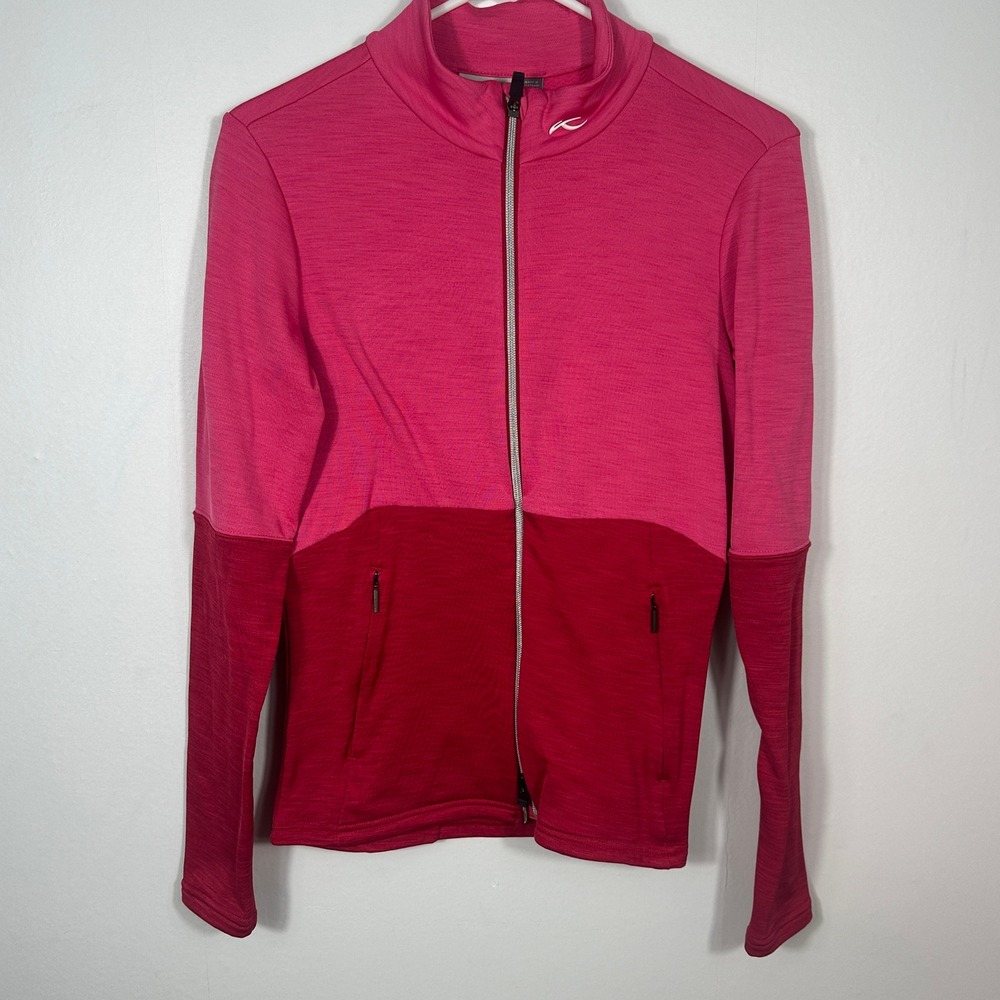 KJUS Midlayer Jacket‎ Womens Size 36 S Pink Red High-Performance Athletic Top
